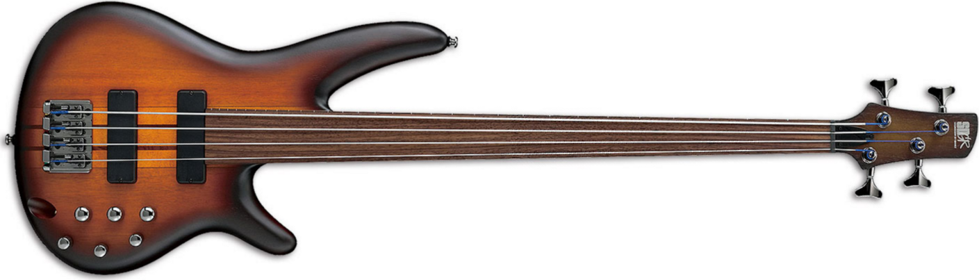 Ibanez Srf700 Bbf Fretless - Brown Burst Flat - Bajo eléctrico de cuerpo sólido - Main picture