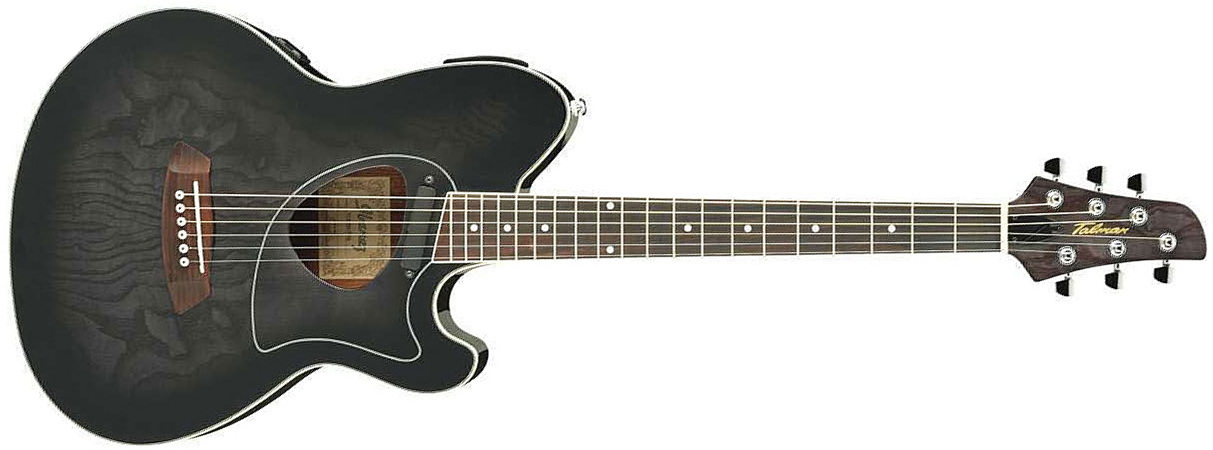 Ibanez Tcm50 Tks Talman Cw Frene Acajou - Transparent Black Sunburst - Guitarra acústica & electro - Main picture