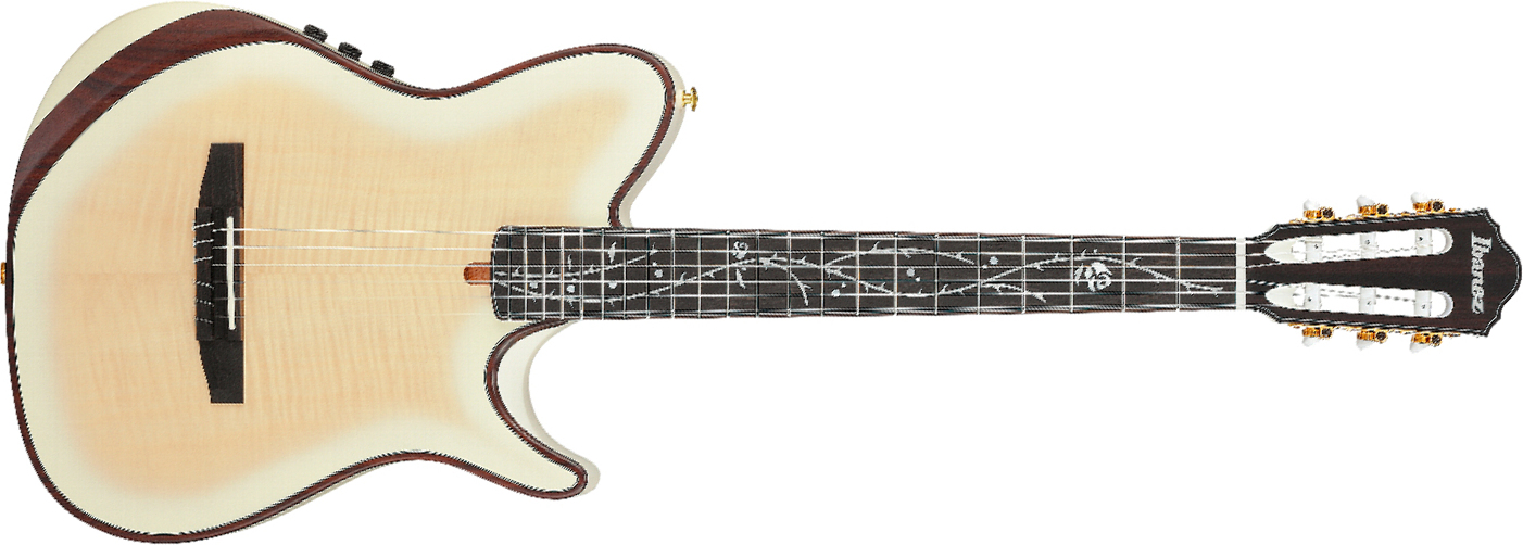 Ibanez Tim Henson Tod100fmn Tmm Jap Signature Erable Okoume Eb - Toasted Marshmallow Matte - Guitarra clásica 4/4 - Main picture