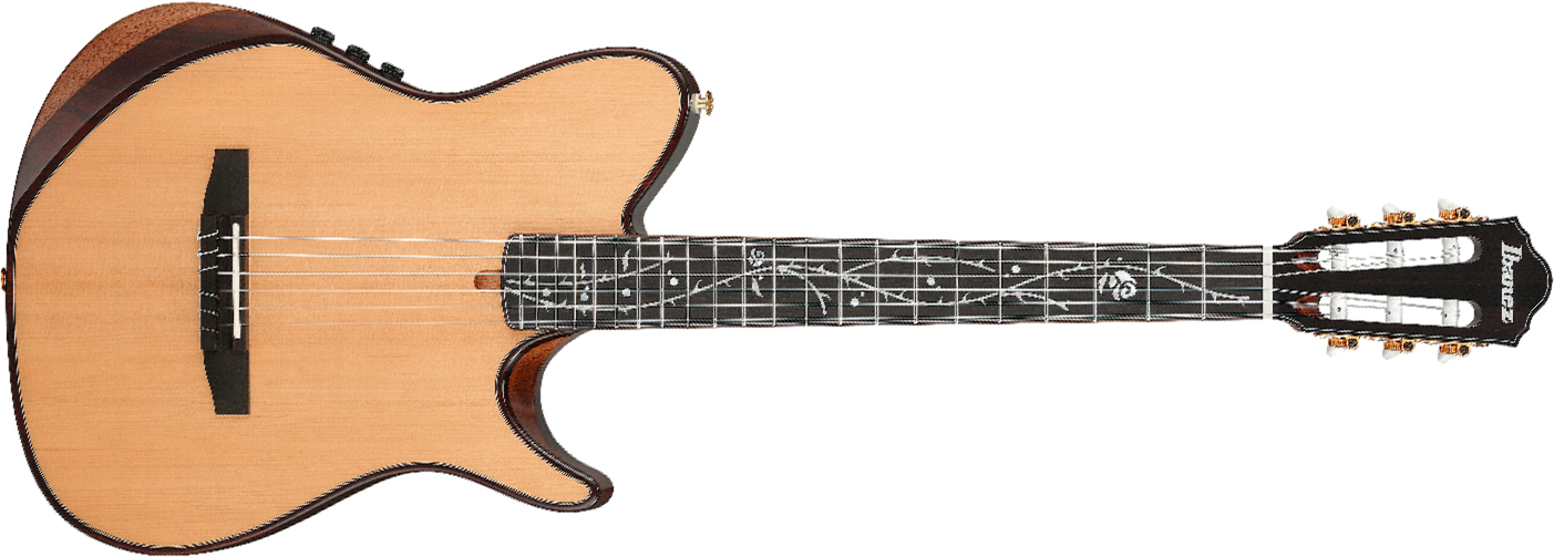 Ibanez Tim Henson Tod100n Nt Jap Signature Epicea Okoume Eb - Natural - Guitarra clásica 4/4 - Main picture
