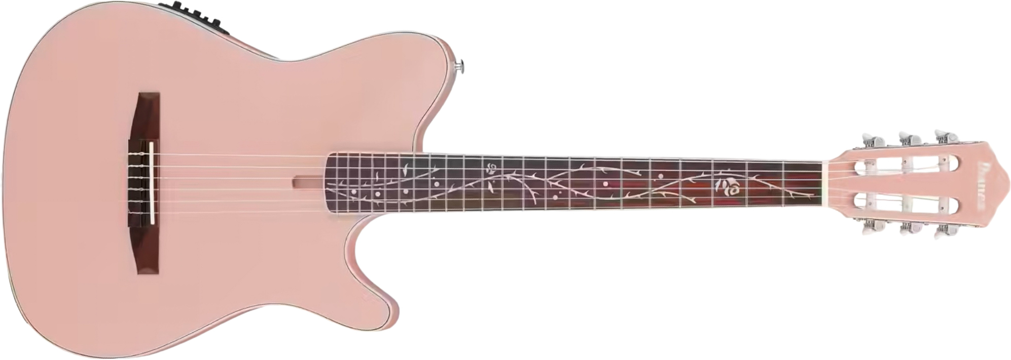 Ibanez Tim Henson Tod10n Paf Ind Signature Epicea Sapele Rw - Pearl Pink Flat - Guitarra clásica 4/4 - Main picture