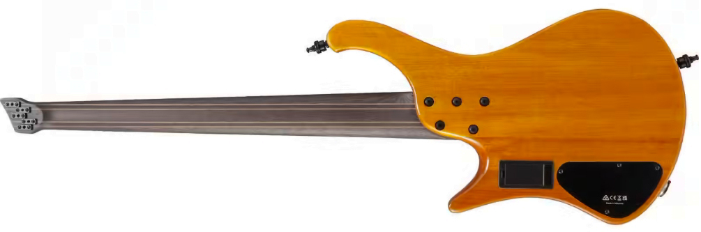 Ibanez Ehb1135ms Skl Workshop Multiscale 5c Active Bartolini Pp - Silver Wave Black Low Gloss - Bajo eléctrico de cuerpo sólido - Variation 1