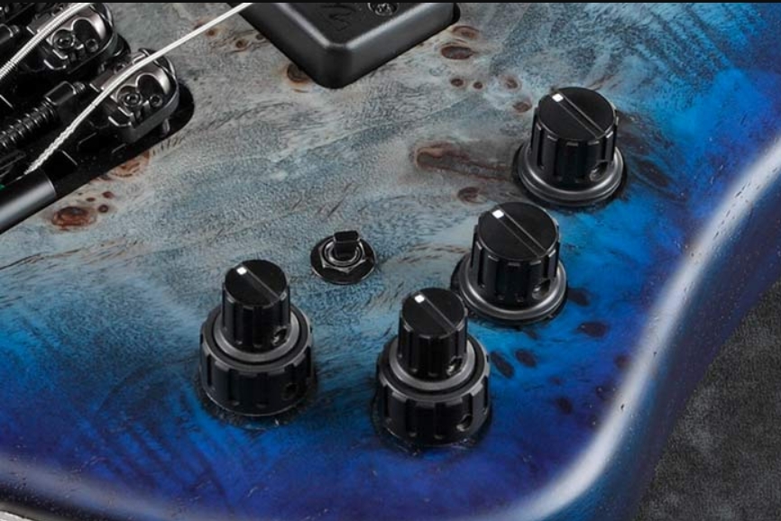 Ibanez Ehb1505ms Plf Workshop Multiscale 5c Active Pp - Pacific Blue Burst Flat - Bajo eléctrico de cuerpo sólido - Variation 3