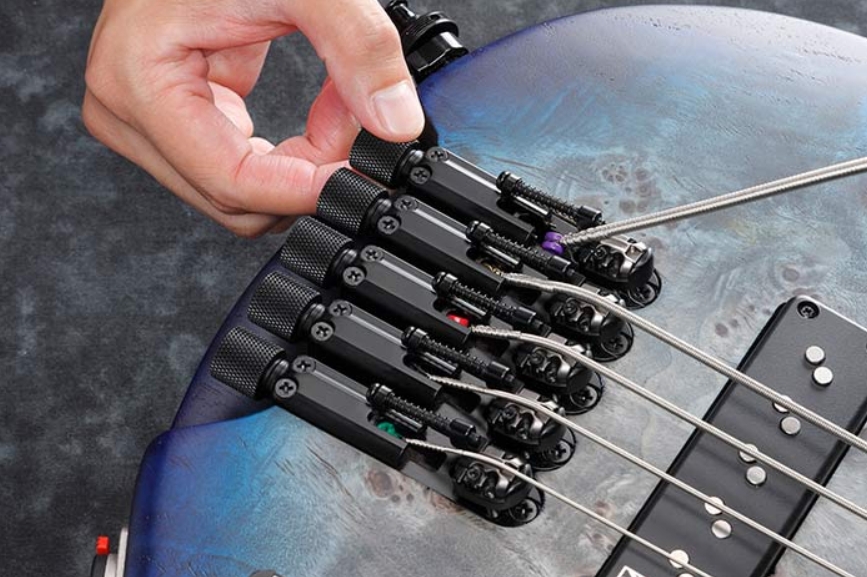 Ibanez Ehb1505ms Plf Workshop Multiscale 5c Active Pp - Pacific Blue Burst Flat - Bajo eléctrico de cuerpo sólido - Variation 4