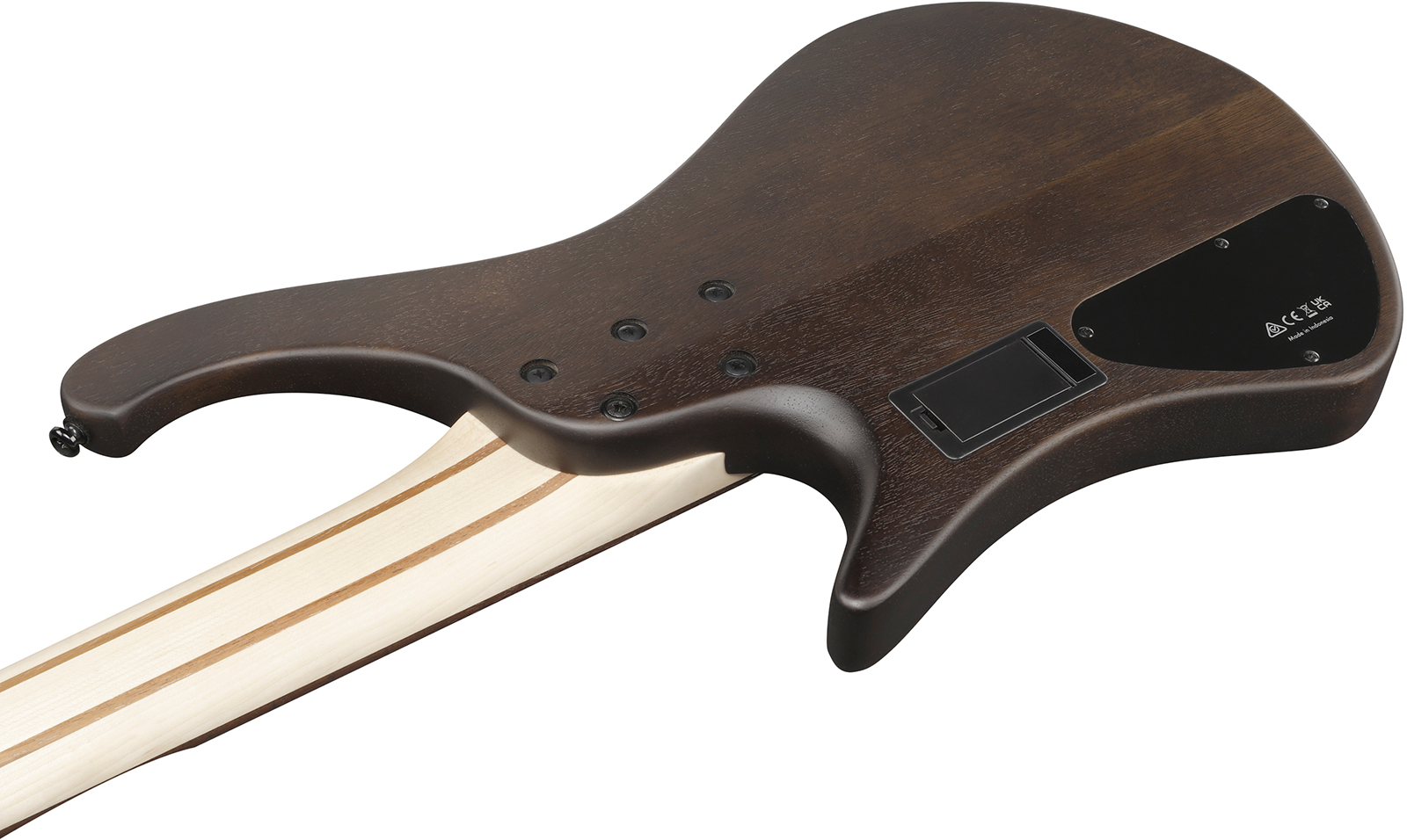Ibanez Ehb605 Wnf Standard 5c Active Jat - Walnut Flat - Bajo eléctrico de cuerpo sólido - Variation 3