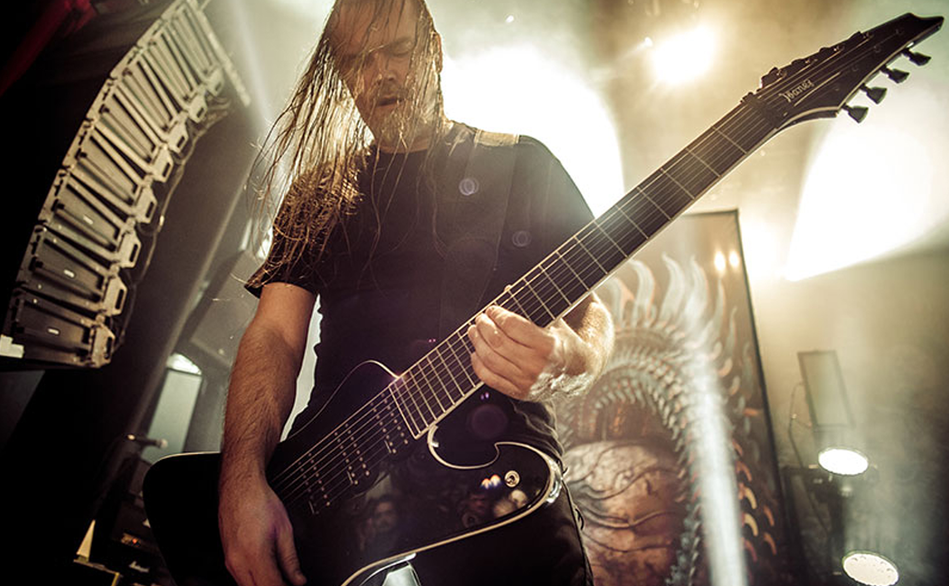 Ibanez Fredrik Thordendal Meshuggah Ftm33 Wk Signature Hh Ht Rw - Weathered Black - Guitarra eléctrica barítono - Variation 6