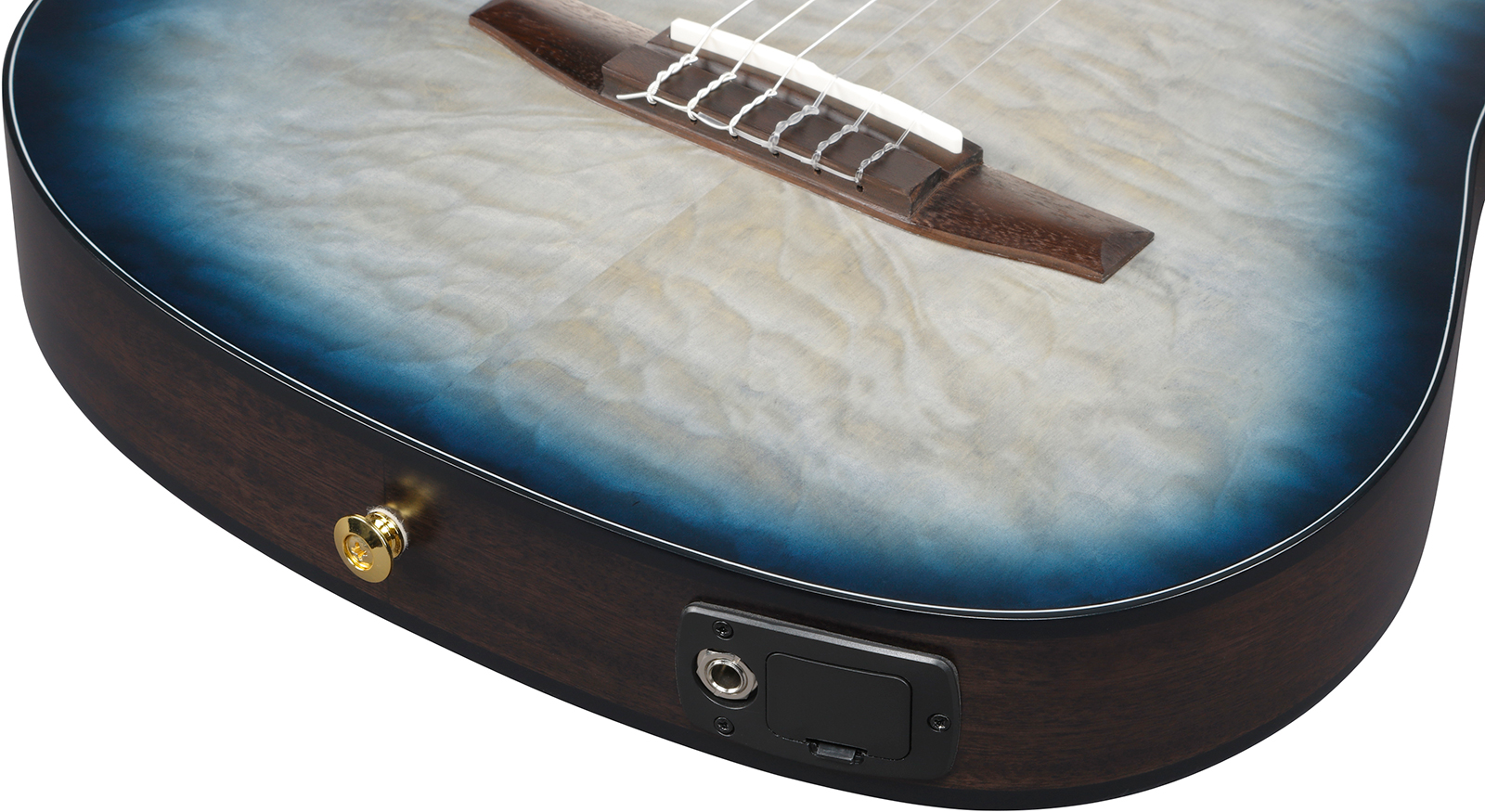 Ibanez Frh20qmn Ctl Fr Hollow Cw Erable Sapele Rw - Cosmic Blue Starburst Low Gloss - Guitarra clásica 4/4 - Variation 4