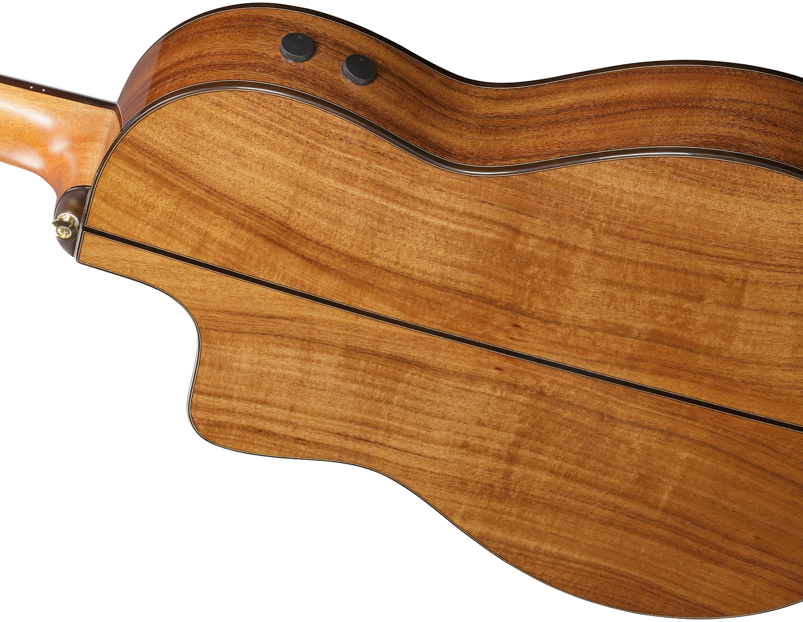 Ibanez Ga360tce Nt Classical 4/4 Thinline Epicea Acacia Rw - Transparent Black High Gloss - Guitarra clásica 4/4 - Variation 3