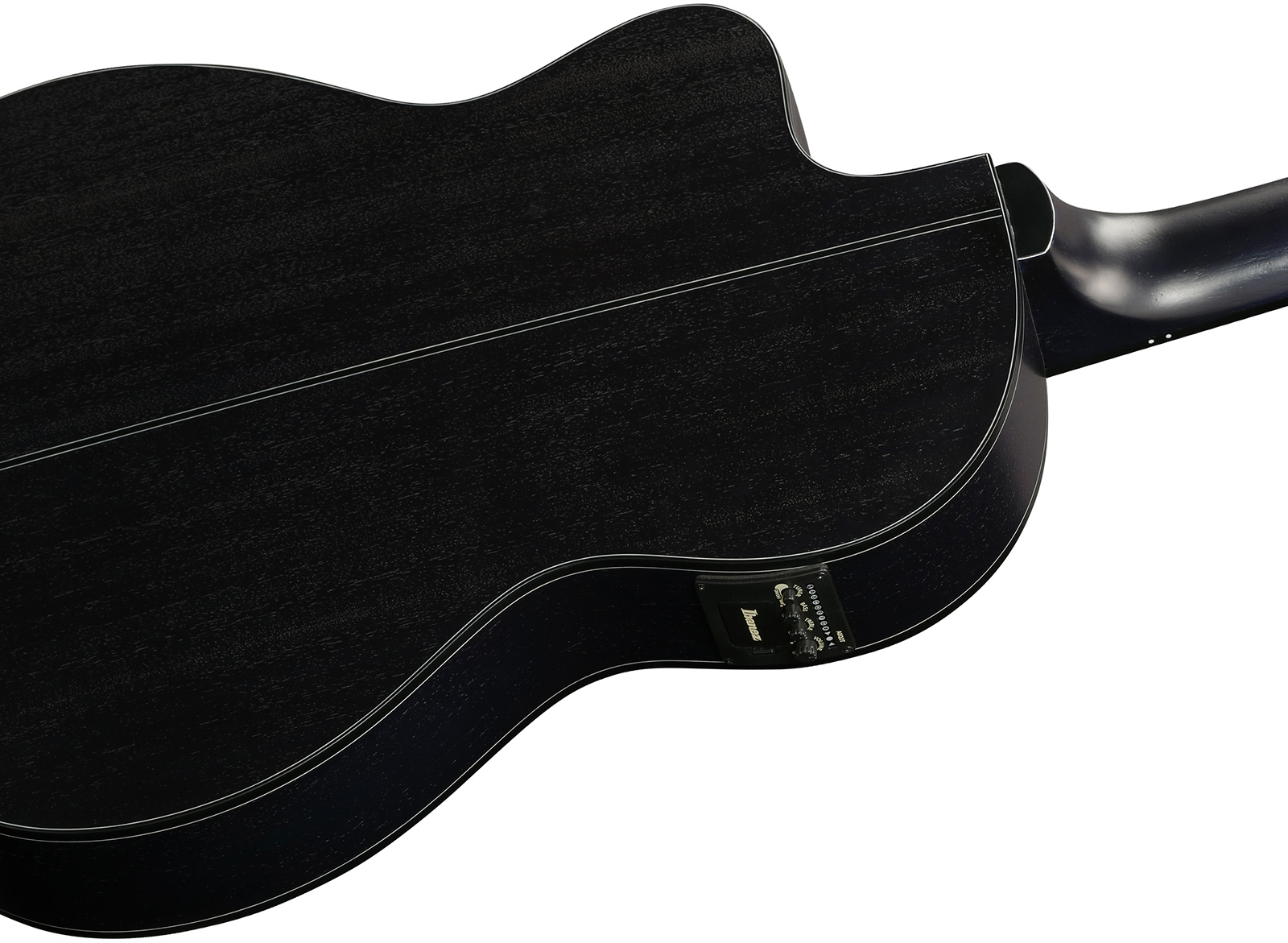 Ibanez Ga5fmtce Ob Classical 4/4 Thinline Cw Erable Sapele Pur - Open Pore Blue Berry - Guitarra clásica 4/4 - Variation 5