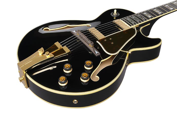 Ibanez George Benson Gb10 Bs Prestige Jap Signature 2h Ht Eb - Black - Guitarra elécrica Jazz cuerpo acústico - Variation 2
