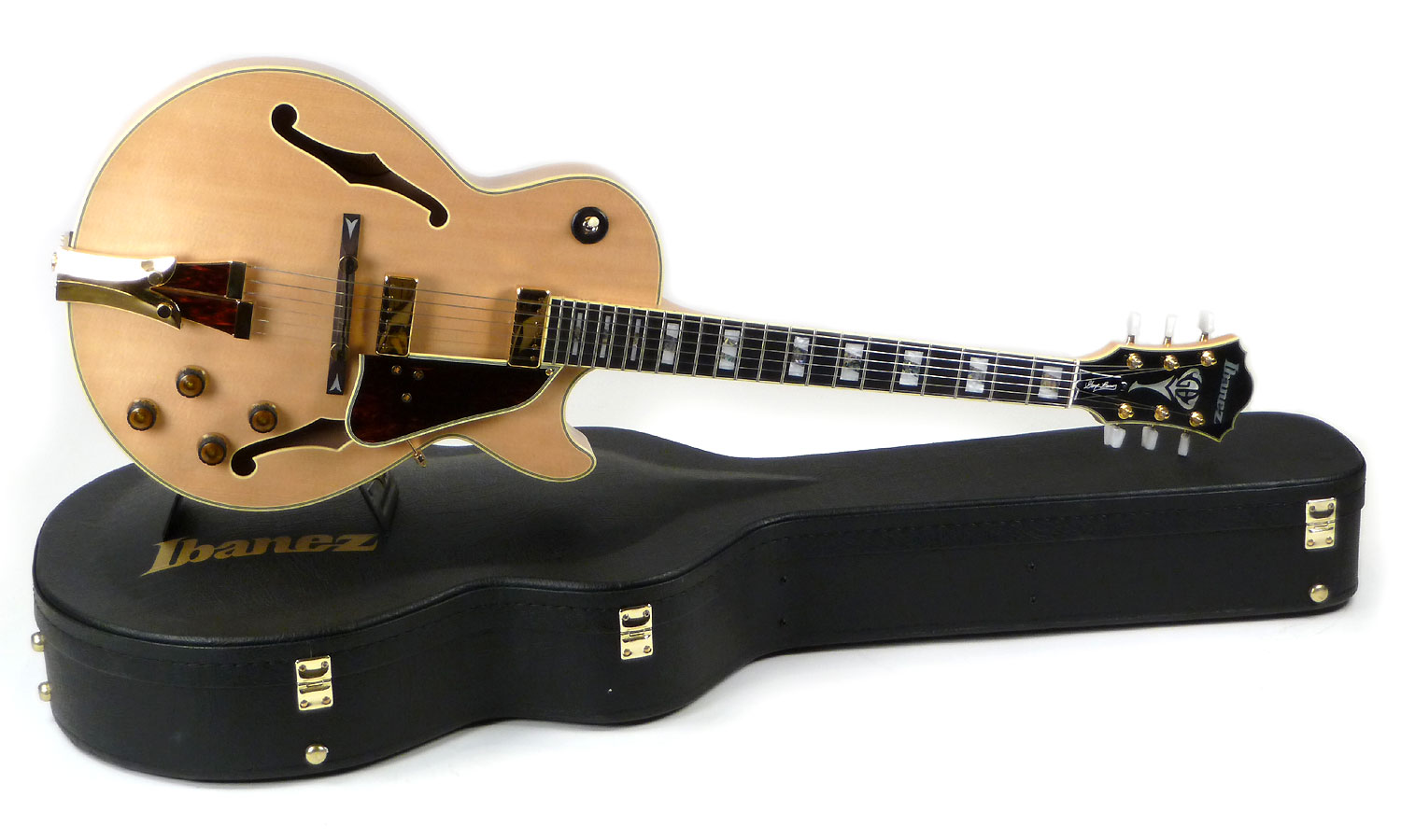 Ibanez George Benson Gb10 Nt Prestige Jap Signature 2mh Ht Eb - Natural - Guitarra elécrica Jazz cuerpo acústico - Variation 1