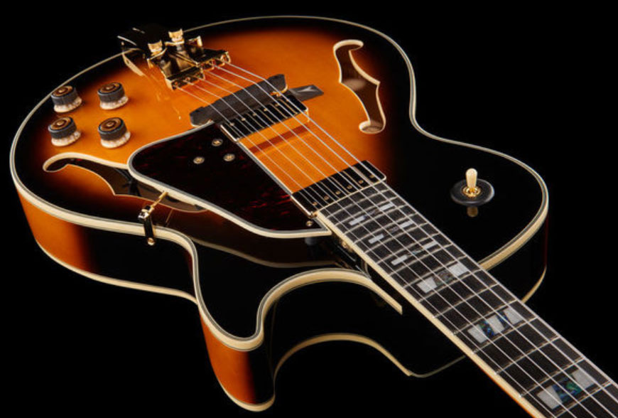 Ibanez George Benson Gb10se Bs Signature Hh Ht Eb - Brown Sunburst - Guitarra elécrica Jazz cuerpo acústico - Variation 2