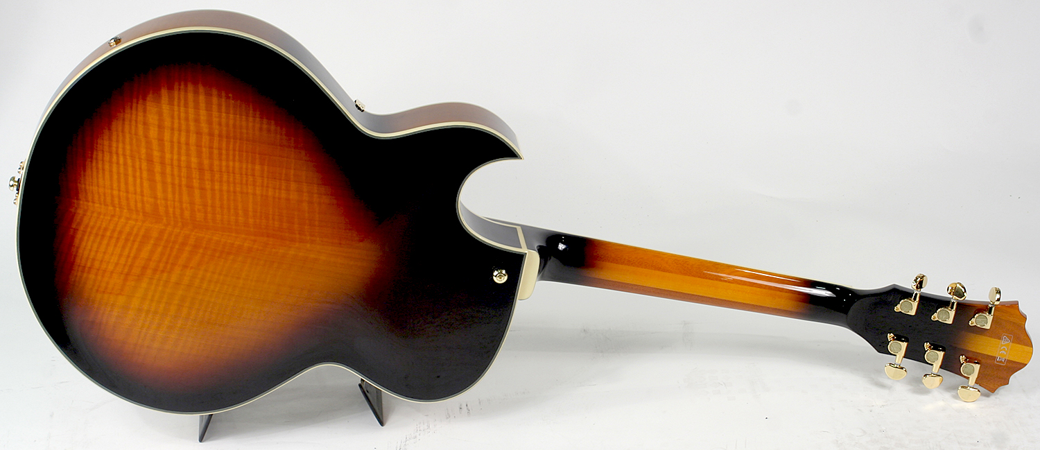 Ibanez George Benson Lgb30 Vys Signature Hh Ht Eb - Vintage Yellow Sunburst - Guitarra elécrica Jazz cuerpo acústico - Variation 2