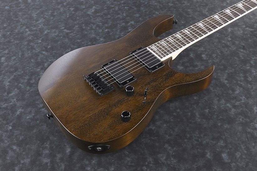 Ibanez Grg121dx Wnf Gio Hh Ht Pur - Walnut Flat - Guitarra eléctrica con forma de str. - Variation 2