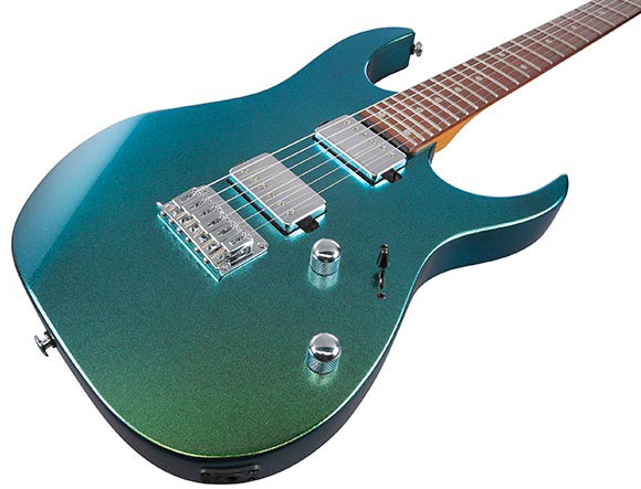 Ibanez Grg121sp Gyc Gio 2h Trem Ama - Green Yellow Chameleon - Guitarra eléctrica con forma de str. - Variation 2