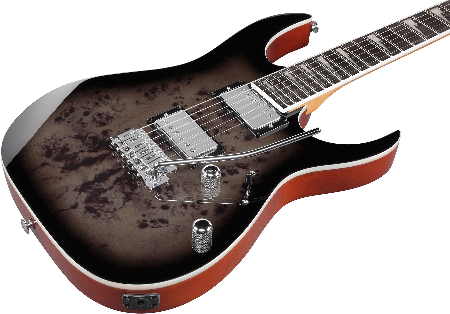 Ibanez Grg220pa1 Bkb Gio 2h Trem Pur - Transparent Brown Black Burst - Guitarra eléctrica con forma de str. - Variation 2