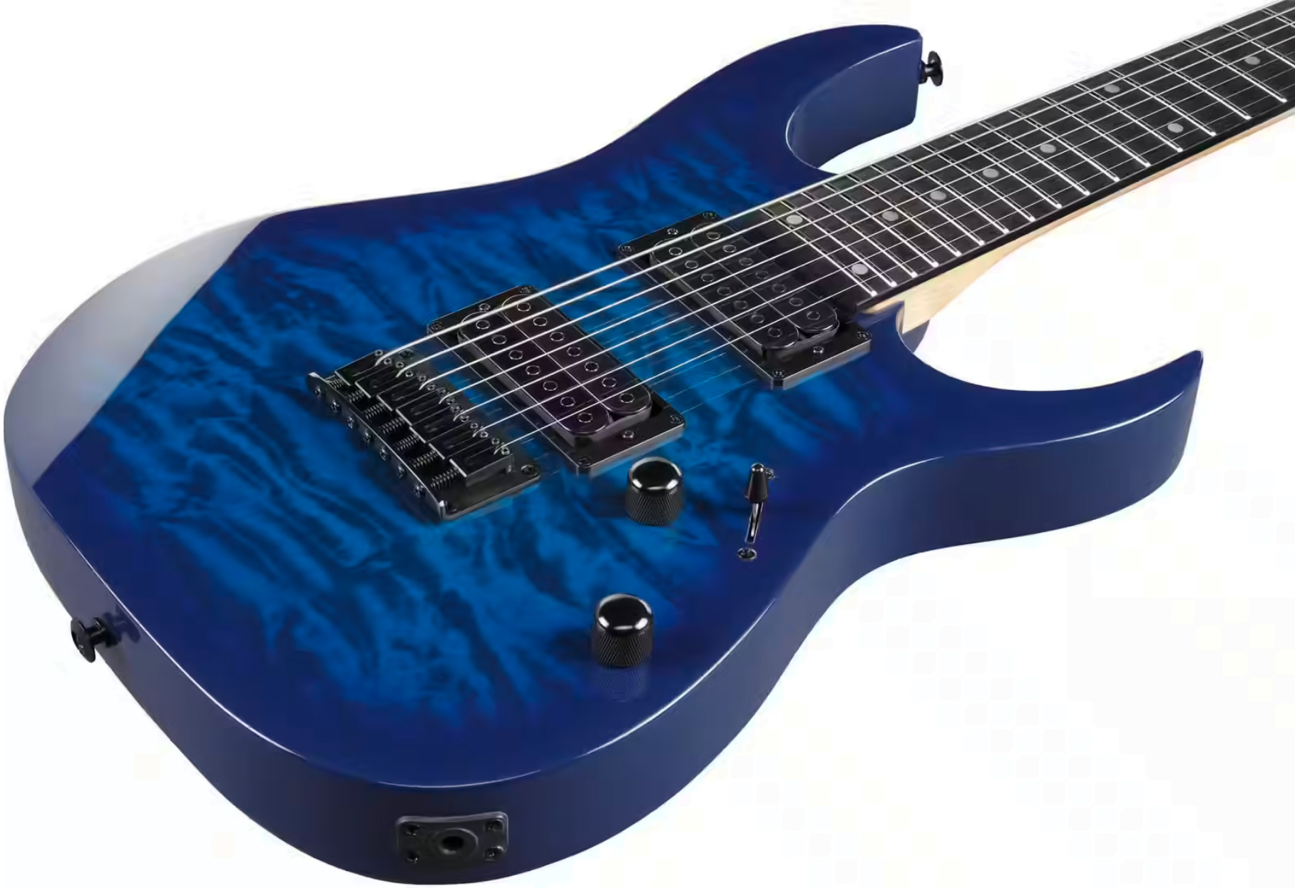 Ibanez Grg7221qa Tbb Gio 7c 2h Ht Pur - Transparent Blue Burst - Guitarra eléctrica con forma de str. - Variation 2
