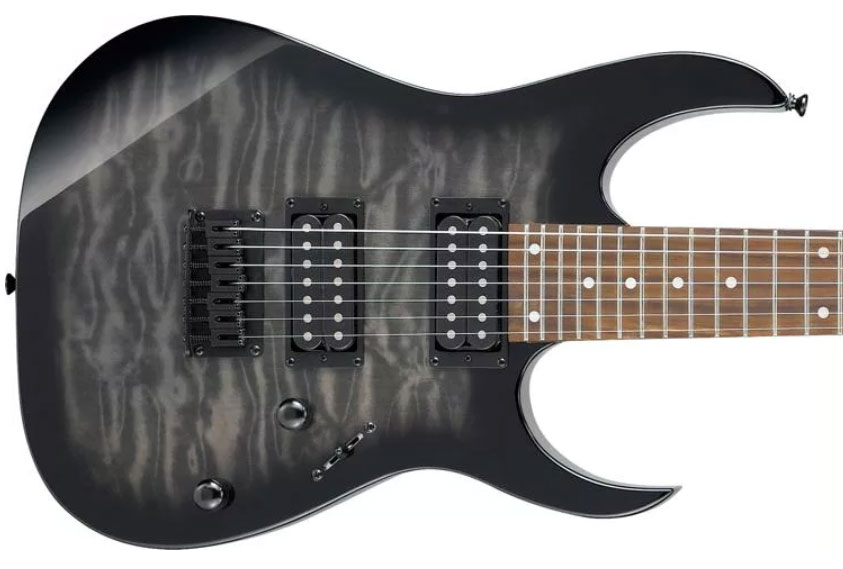 Ibanez Grg7221qa Tks Standard Hh Ht Nzp - Trans Black Sunburst - Guitarra eléctrica de 7 cuerdas - Variation 1