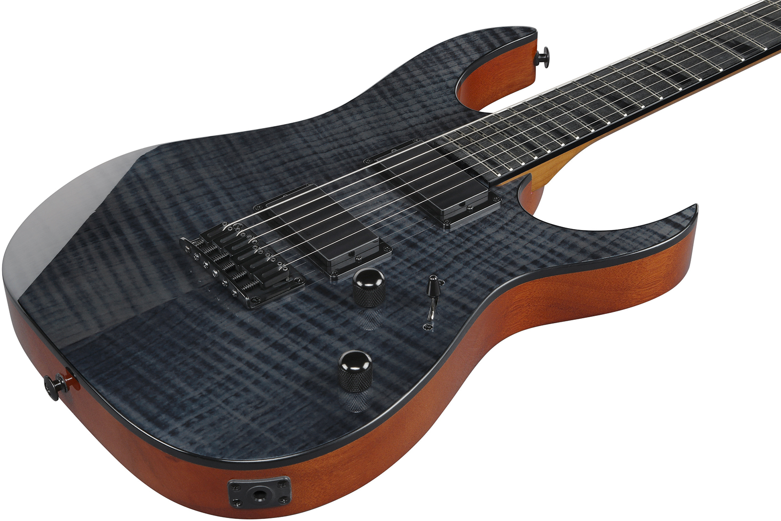 Ibanez Grgr221fa Tdk Gio 2h Ht Pur - Transparent Indigo Black - Guitarra eléctrica con forma de str. - Variation 2