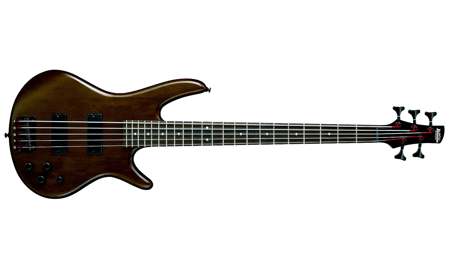 Ibanez Gsr205b Wnf Gio 5-cordes - Walnut Flat - Bajo eléctrico de cuerpo sólido - Variation 1