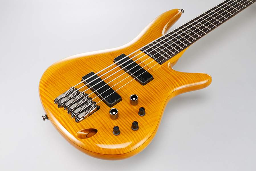 Ibanez Gerald Veasley Gvb36 Am Signature 6-cordes - Amber - Bajo eléctrico de cuerpo sólido - Variation 4