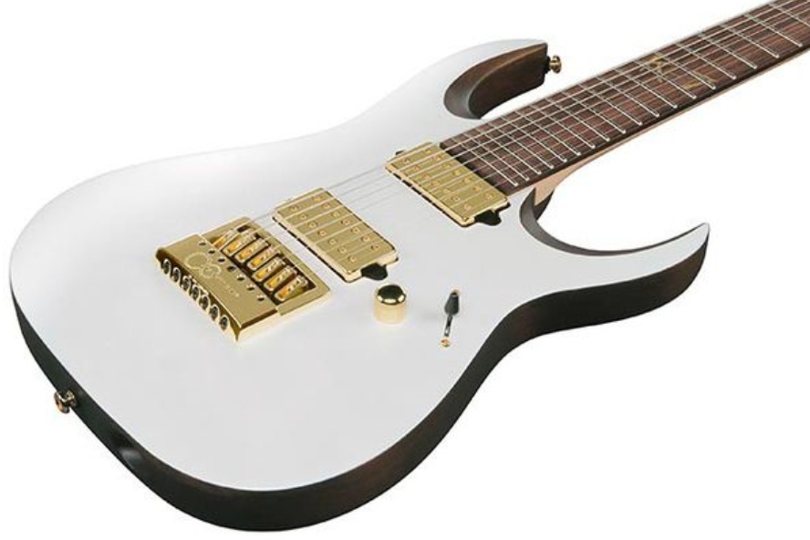 Ibanez Head K7yang Signature 7c 2h Dimarzio Ht Rw - White - Guitarra eléctrica de autor - Variation 2