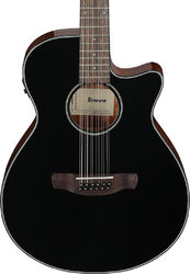 Guitarra folk Ibanez AEG5012 BKH 12-String - black