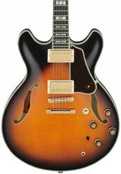 Guitarra elécrica jazz cuerpo acústico Ibanez AS2000 BS Artstar Japan - Brown sunburst