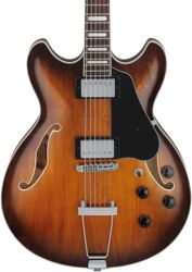 Guitarra eléctrica semi caja Ibanez Artcore AS7328 TBC Baritone - Tobacco Brown