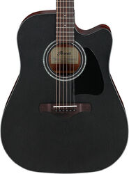Guitarra folk Ibanez Artwood AW247CE WK - Weathered Black Open Pore