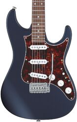 Guitarra eléctrica con forma de str. Ibanez AZ2203NT Prestige Japon - Dark tide blue flat
