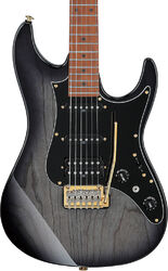 Guitarra eléctrica con forma de str. Ibanez Prestige Japan AZ2204AG TGB - transparent gray burst