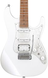 Guitarra eléctrica con forma de str. Ibanez Prestige AZ2204 PW (Japan) - Pearl white