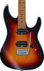 Guitarra eléctrica con forma de str. Ibanez AZ2402 TFF Prestige Japan - Tri fade burst flat