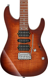 Guitarra eléctrica con forma de str. Ibanez AZ2407F BSR Prestige Japan - Brownish sphalerite
