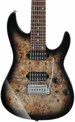Guitarra eléctrica de 7 cuerdas Ibanez AZ427P1PB CKB Premium - Charcoal black burst