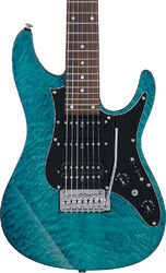 Guitarra eléctrica con forma de str. Ibanez Premium AZ447P1QM COB - Cosmic Blue