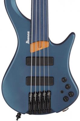 Bajo eléctrico de cuerpo sólido Ibanez Workshop EHB1005F AOM Fretless - Artic ocean matte