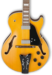 Guitarra elécrica jazz cuerpo acústico Ibanez George Benson GB10EM AA - Antique amber