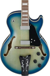 Guitarra elécrica jazz cuerpo acústico Ibanez George Benson GB10EM JBB - Jet Blue Burst