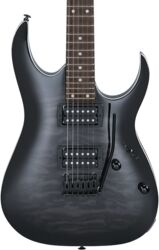 Guitarra eléctrica con forma de str. Ibanez GIO GRGA120QA TKS - transparent black sunburst