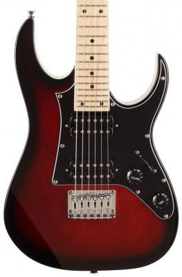 Guitarra eléctrica para niños Ibanez GRGM21 WNS Mikro - Walnut sunburst