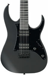 Guitarra eléctrica con forma de str. Ibanez GRGR131EX BKF GIO - Black flat