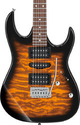 Guitarra eléctrica con forma de str. Ibanez GRX70QA SB GIO - Sunburst