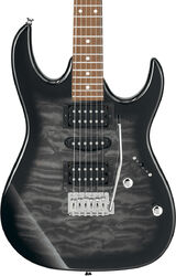 Guitarra eléctrica con forma de str. Ibanez GRX70QA TKS GIO - Transparent black sunburst