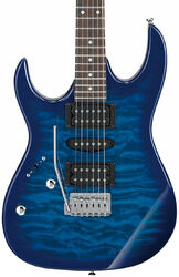 Guitarra electrica para zurdos Ibanez GRX70QAL TBB Zurdo GIO - Transparent blue burst