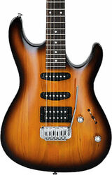 Guitarra eléctrica con forma de str. Ibanez GSA60 BS GIO - Brown sunburst