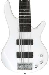 Bajo eléctrico de cuerpo sólido Ibanez SR Gio GSR186 PW 6-String - pearl white
