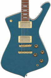 Guitarra electrica retro rock Ibanez IC420 ABM Iceman - Antique blue metallic