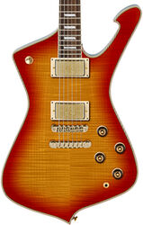 Guitarra electrica retro rock Ibanez Iceman IC420FM CRS - cherry sunburst